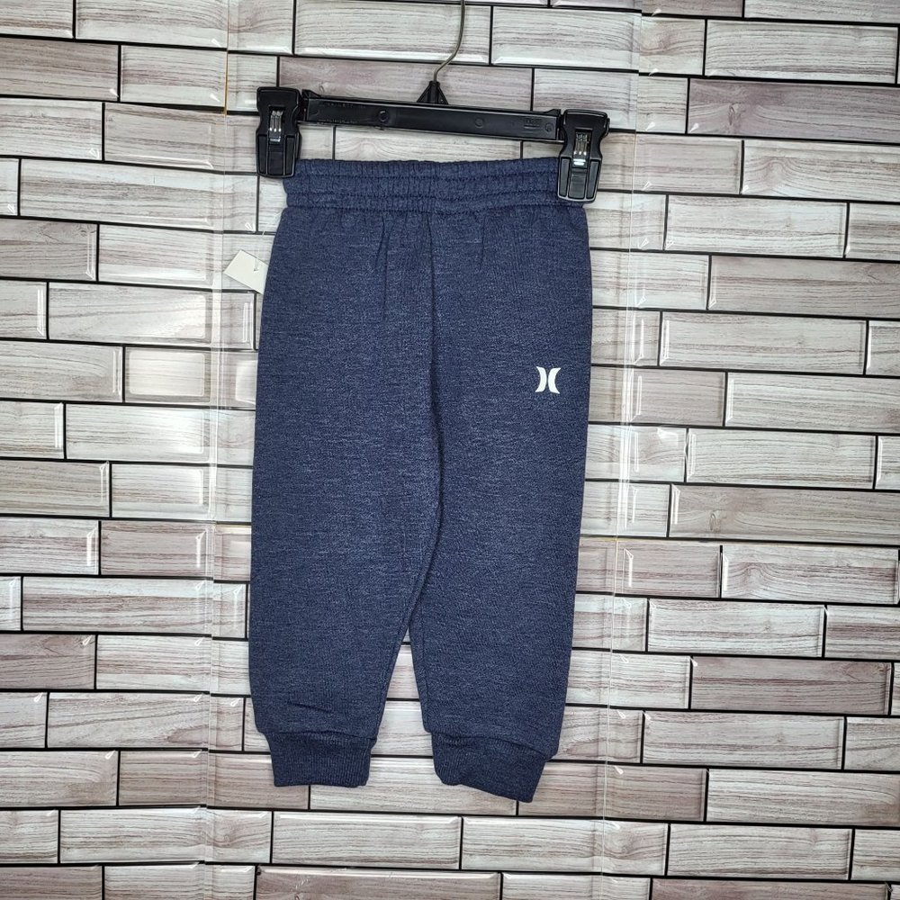 Hurley Blue Sweatpants Baby Boy Size 18M Logo Active Casual Bottoms Jogger